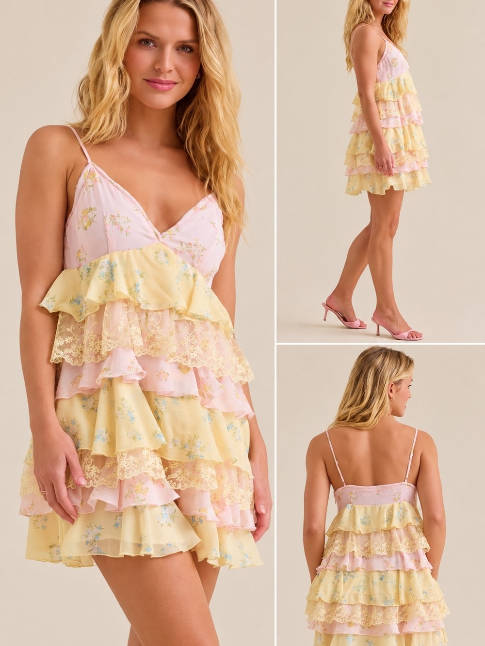 Altar'd State Lelani Mini Pastel Dres